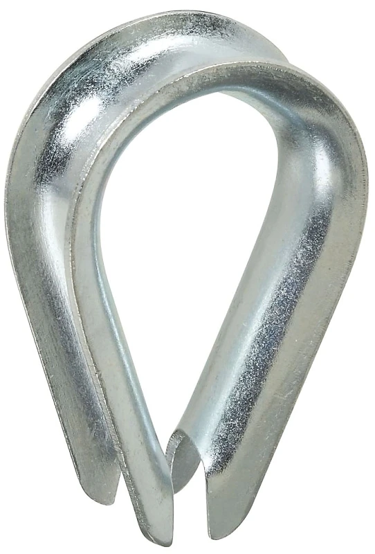 3232bc N176-842 1/2 Inch Zinc Plated Steel Rope Thimble