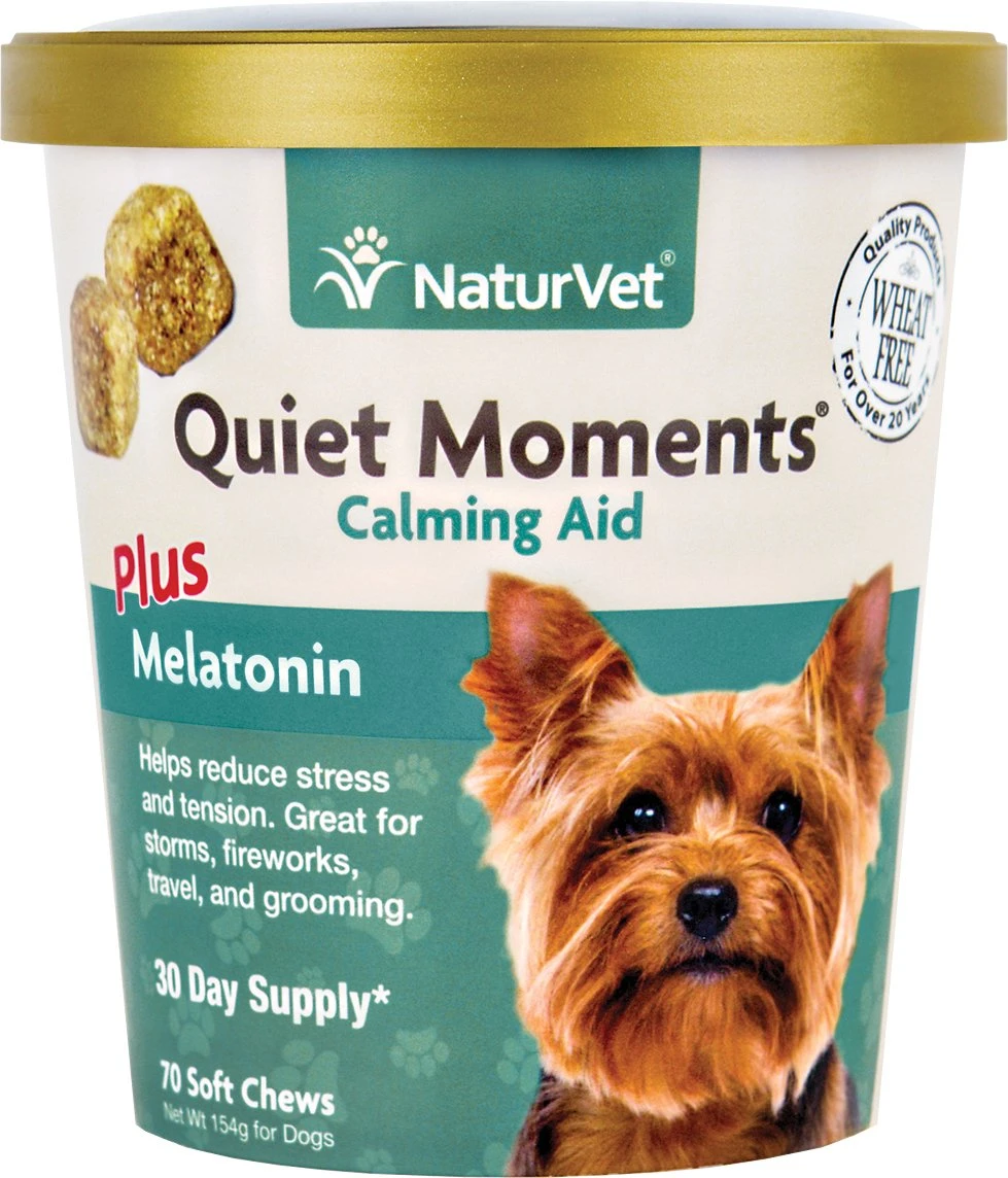 NaturVet Quiet Moments Calming Aid Dog Soft Chews, 70 count, 70 CT