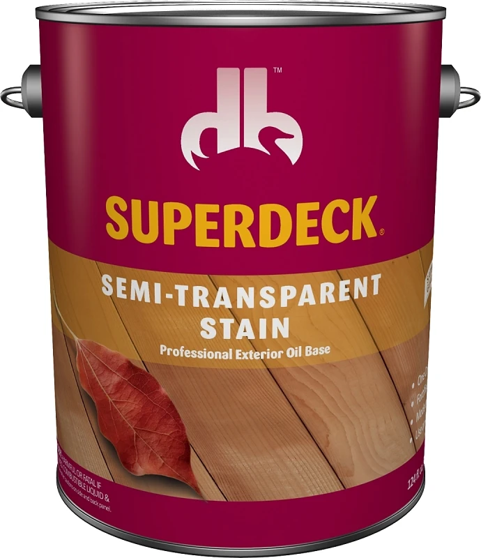 Superdeck Cedar Semi-transparent Wood Stain & Sealer, 1 Gallon, Model Db0022004-16