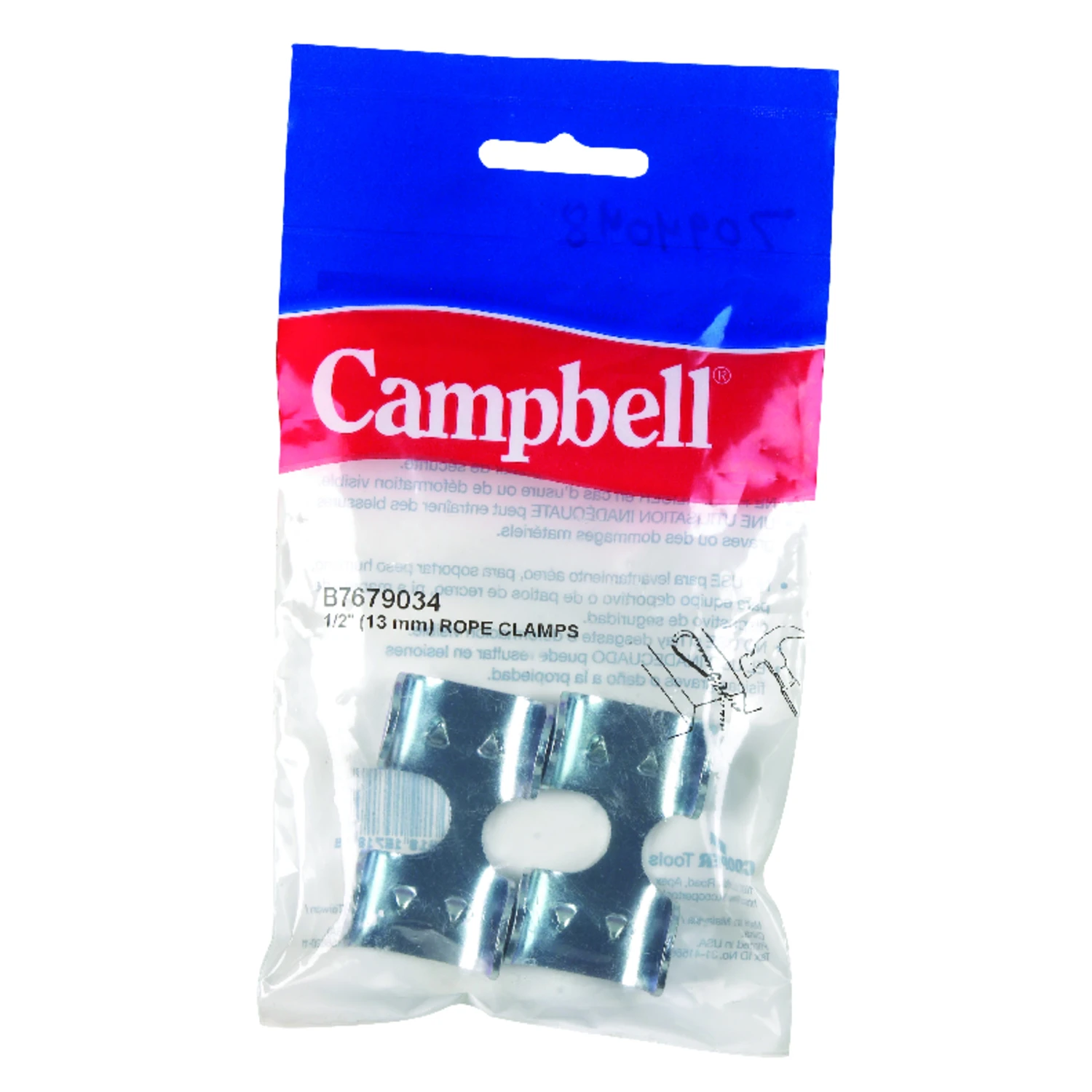 Campbell Nickel Rope Clamps