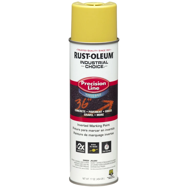 203034 High Visibility Yellow Inverted Marking Spray Paint, 17 Oz Can