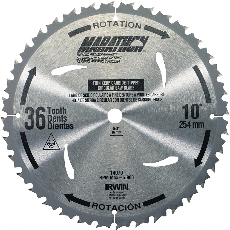 24070 10-inch Table Saw Blade, 40 Teeth, 5/8-inch Arbor, Pack Of 5