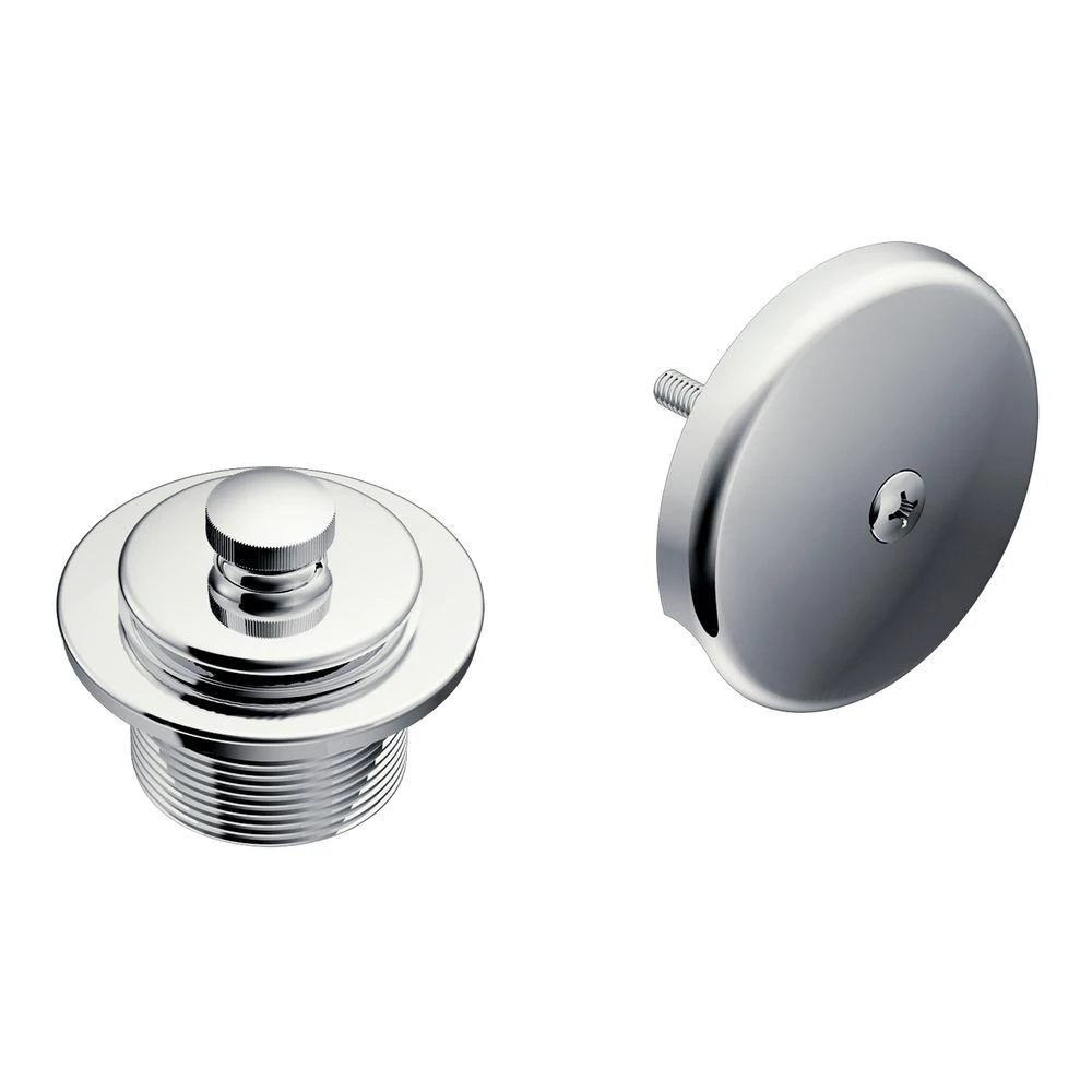 T90331 Chrome Tub Drain Kit With Push-n-lock Assembly For 1-1/2 In Threaded Drains