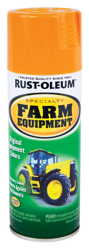 Rust-Oleum  Specialty Farm Equipment  Gloss  Caterpillar Yellow  12 oz. Farm Equipment Spray