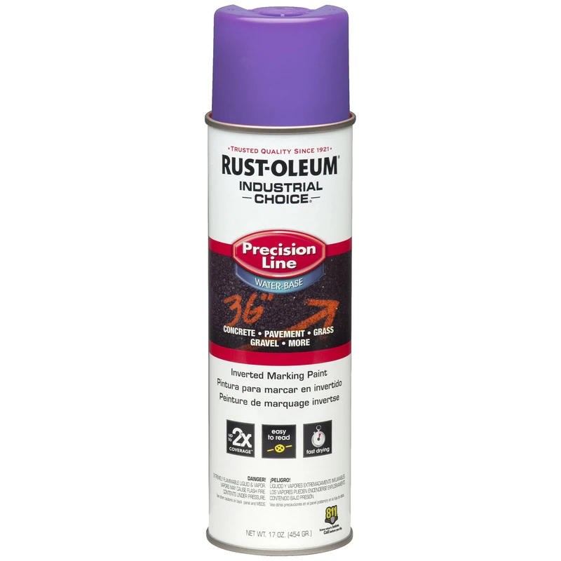 1869838 Fluorescent Purple Inverted Marking Spray Paint, 17 Oz Can