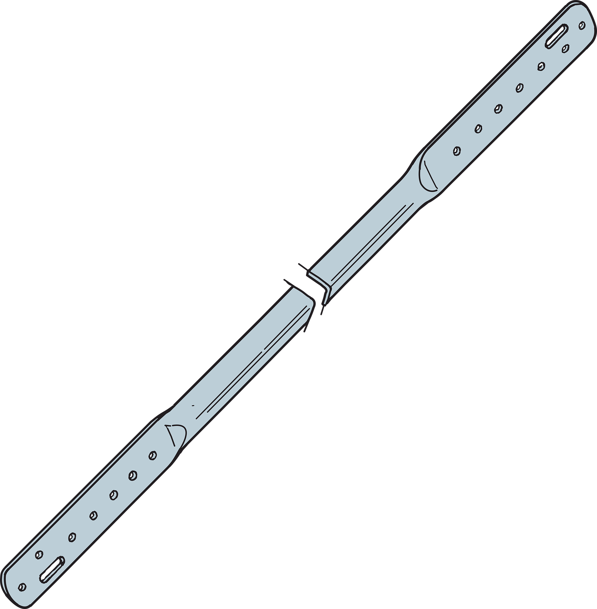 Tb27 27 In. H X 1 In. W 20 Ga. Galvanized Steel Tension Bridging