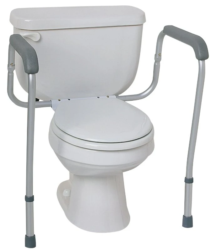 Mds86100rf Foldable Toilet Safety Rail, 250 Lb Capacity, Aluminum Construction