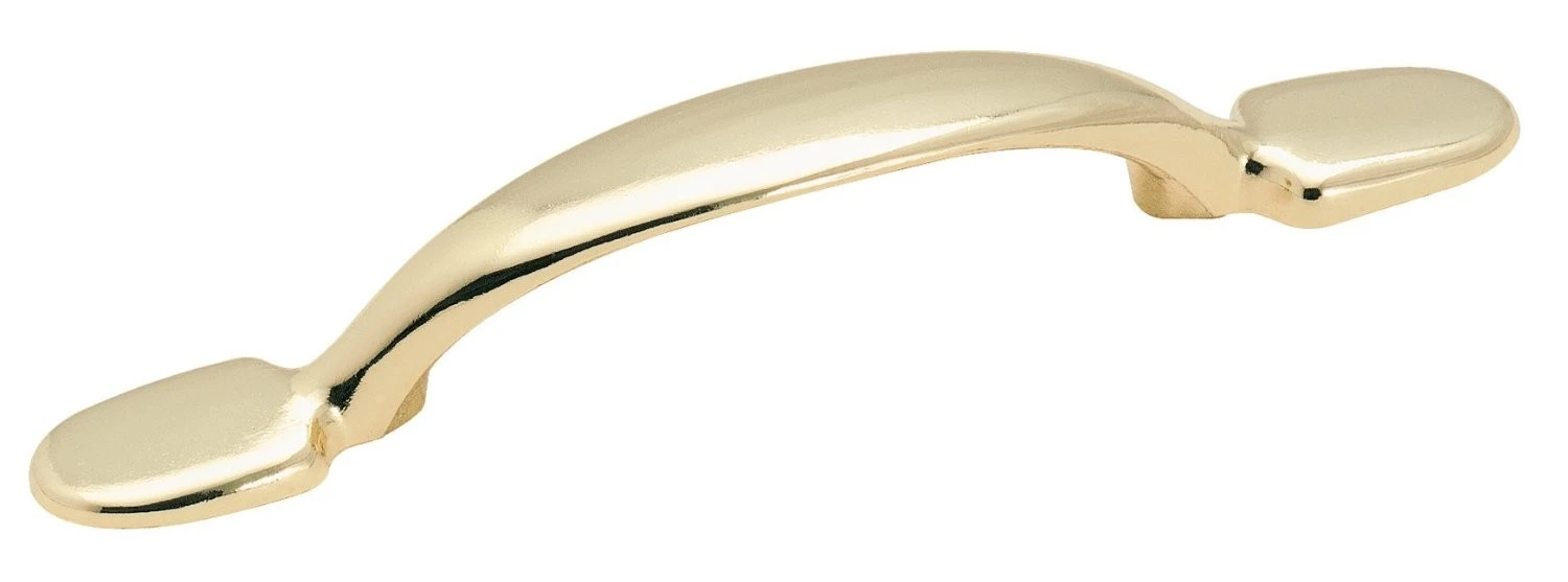 Allison 3 In. Center Polished Brass Cabinet Pull - Model 252pb