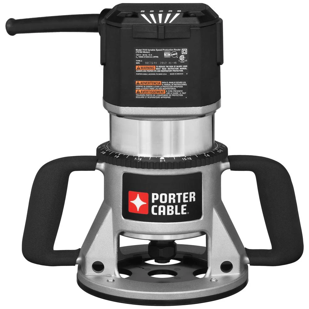 15 Amp 3-1/4 Hp 5-speed Corded Router Model 7518