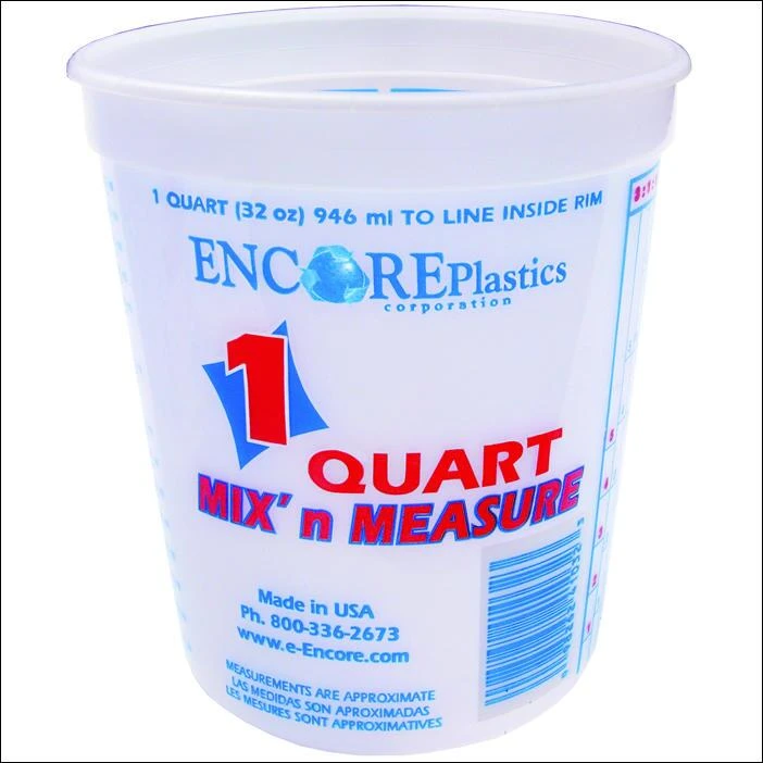 Mix 'n Measure 1 Quart Paint Pail - Solvent Resistant Container
