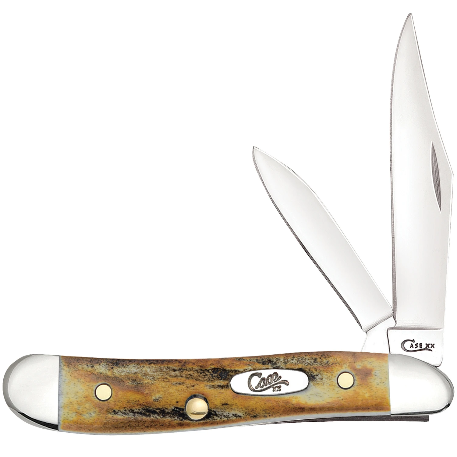 Genuine Stag Handle Peanut Knife with Durable Stainless Steel Blade