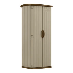 20 Cubic Feet Vertical Outdoor Storage Shed, Sand Color, Model Bms1500