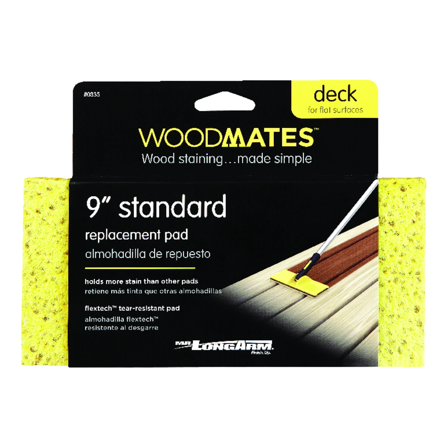 9 In. Refill Wood Stain Pad For Decks - Model 0335