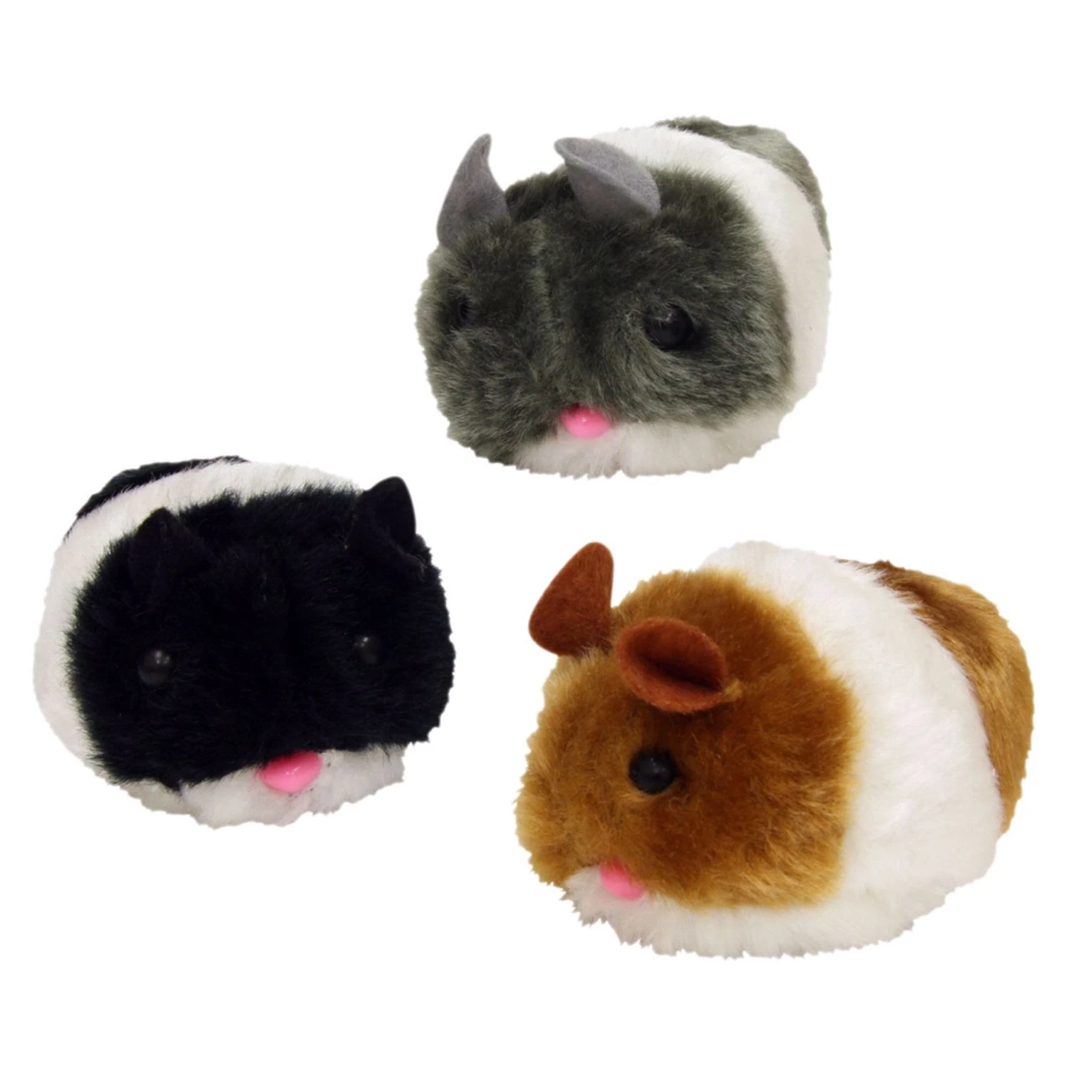 Plush Jittery Mouse Cat Toy, 3-In.