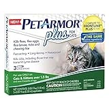 Flea and Tick Protection, For Cats 1.5-Lbs. or More, 3 Applications