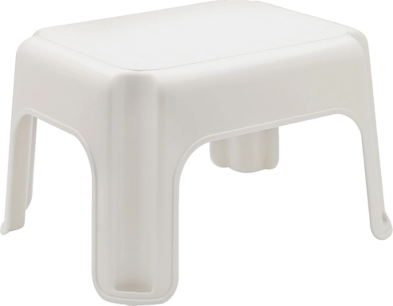 Bisque 1-step Utility Stool, 300 Lb Capacity, 12.5" X 15.5" X 9.25"