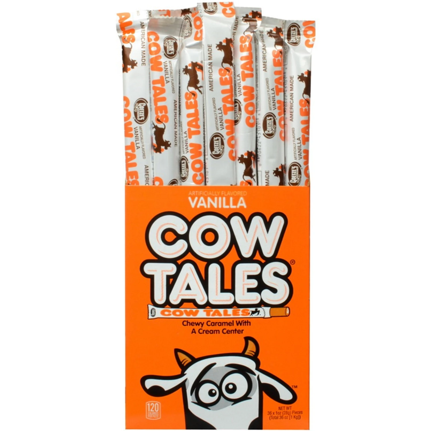 Goetze's Cow Tales Original & Vanilla Caramel Candy 1 Oz - Chewy With Cream Center