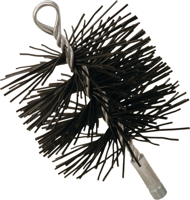 8-inch Round Polypropylene Chimney Brush Br0182 For Coal, Oil, And Gas Stoves