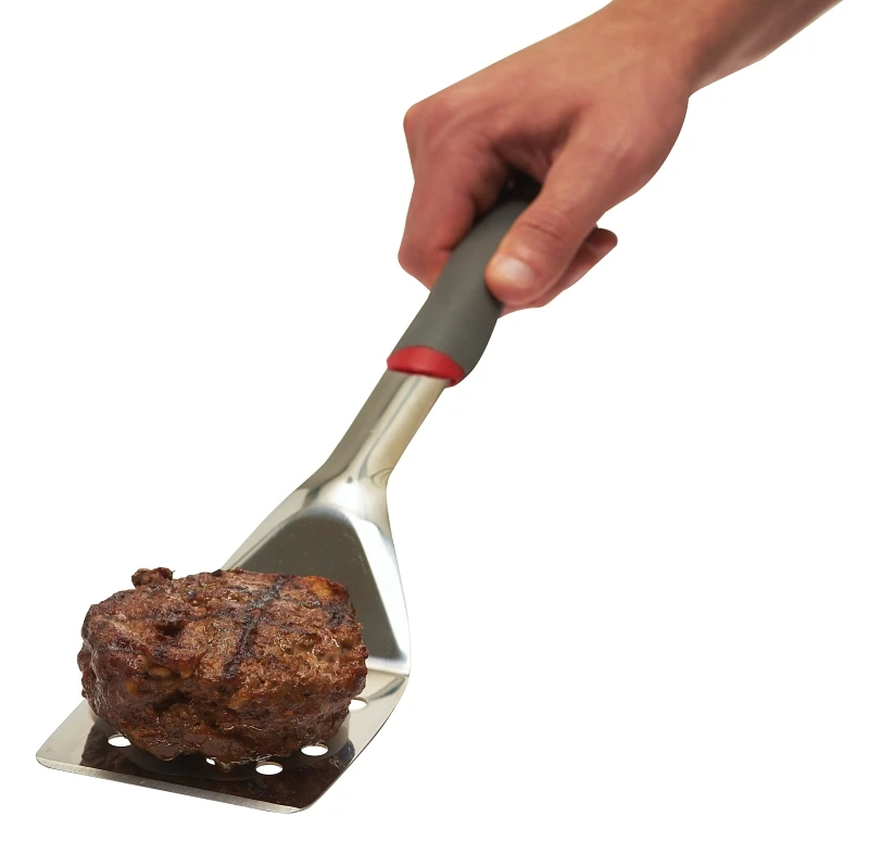 Stainless Steel Barbeque Turner With Ergonomic Soft Grip Handle, 16 In