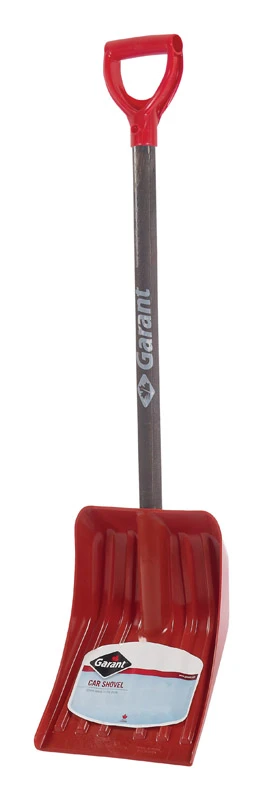 Nordic 9-1/8 In. Poly Compact Snow Shovel With 38 In. Ash Handle