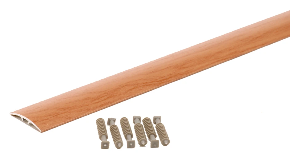 Multifloor Transition, Cherry Finish Aluminum, Hidden Fasteners, 1-9/16 x 72 In.