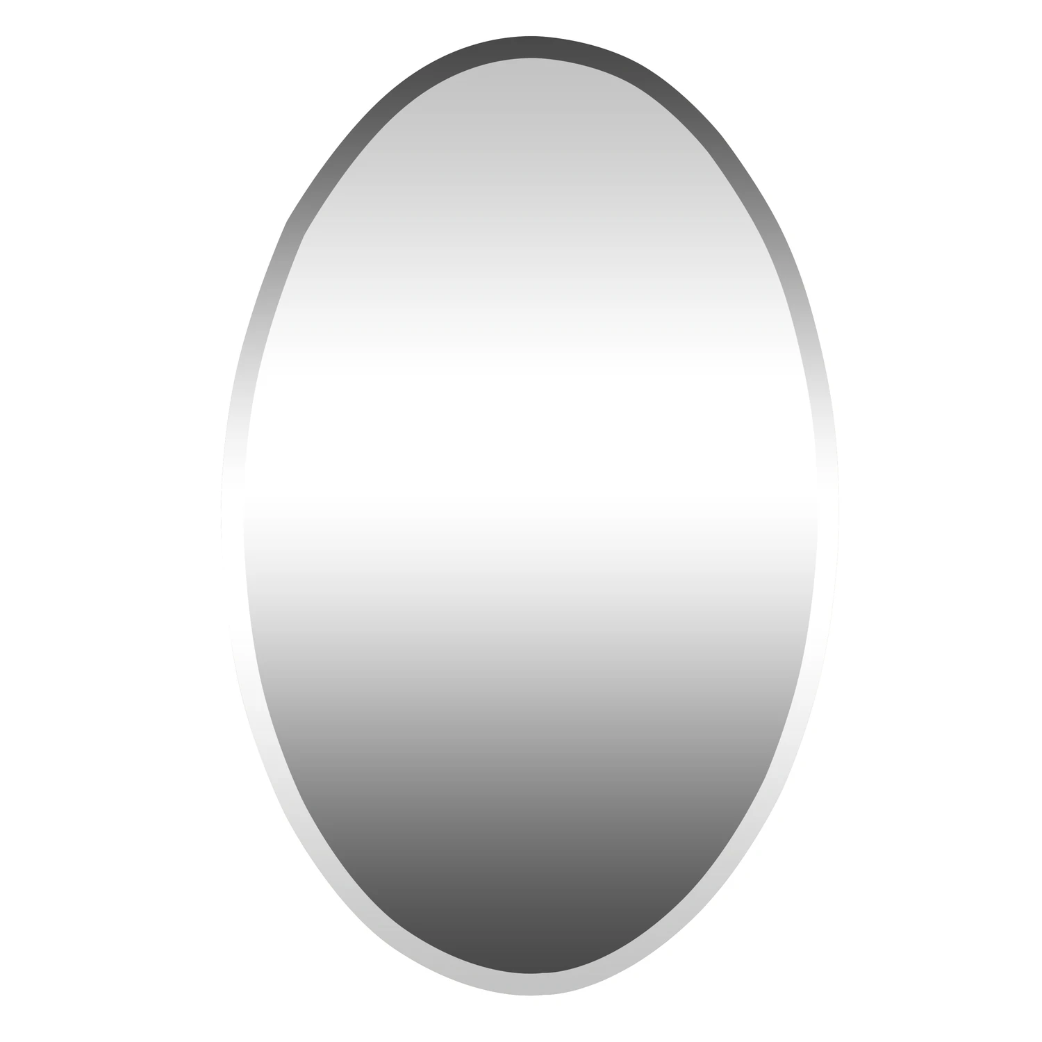 Frameless Beveled Oval Medicine Cabinet 21 In. W X 31 In. H X 4 In. D