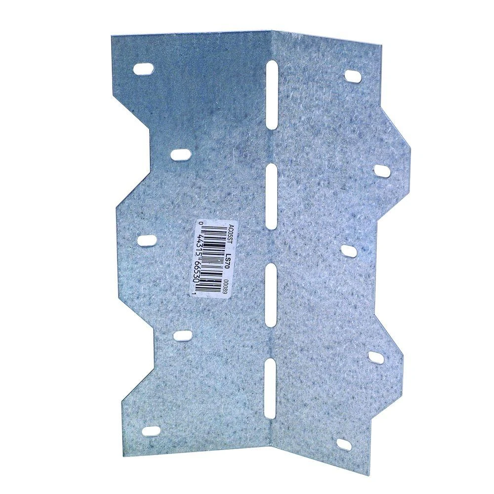 Ls70 Galvanized Steel 6-3/8 In. Adjustable Framing L-angle Connector