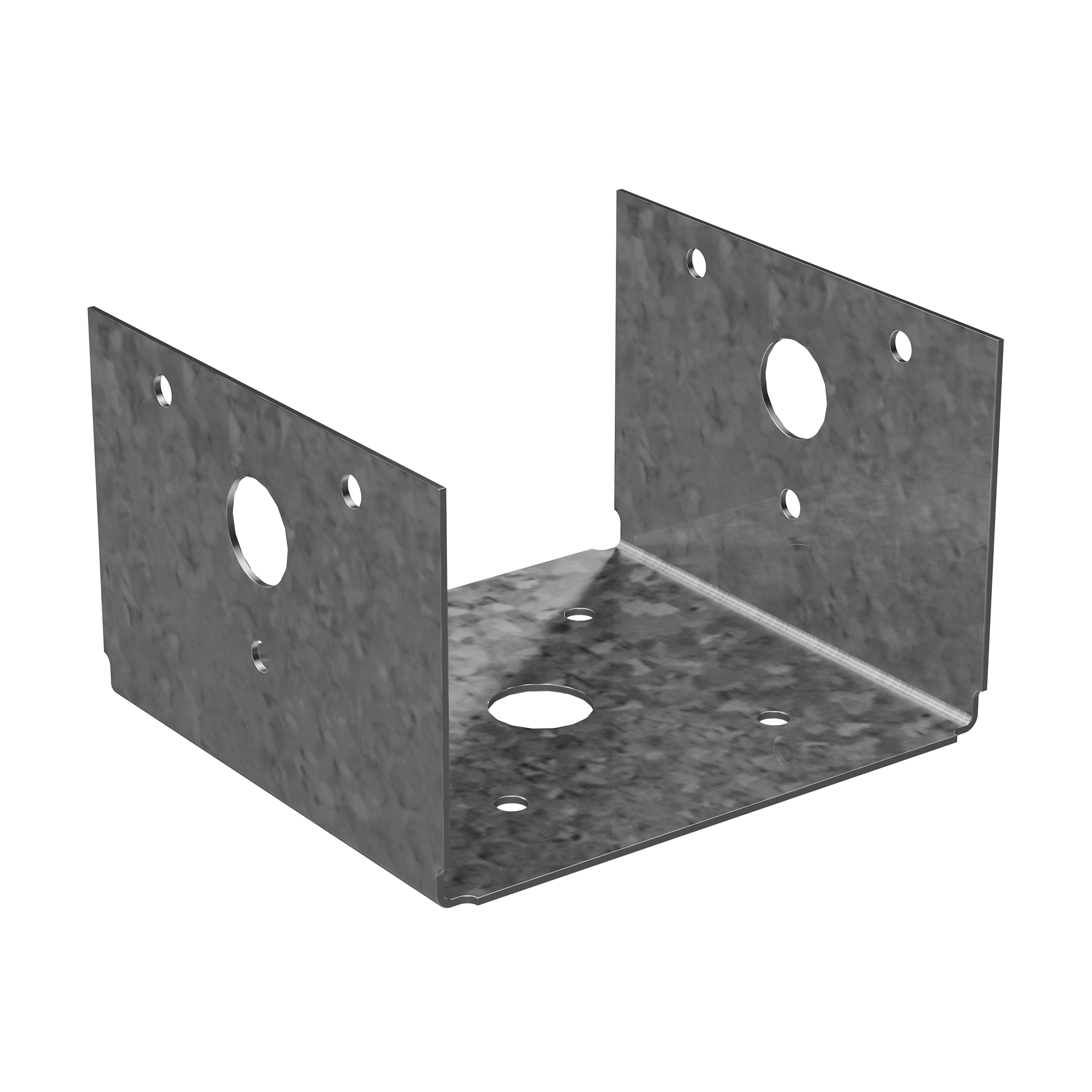Half Base Post Cap, Galvanized Steel, 18 Gauge,