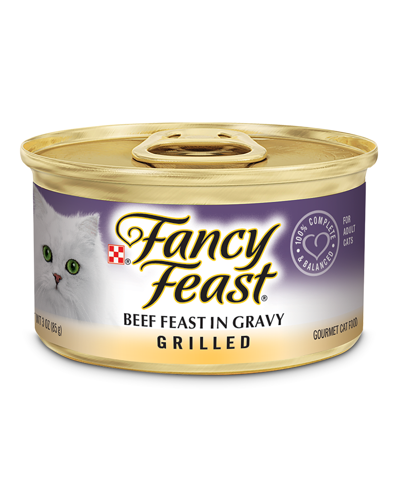 Cat Food, Grilled Beef, 3 oz. Can