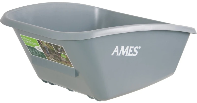 2126093900 Total-control Poly Wheelbarrow Tray, 5 Cubic Feet, Gray