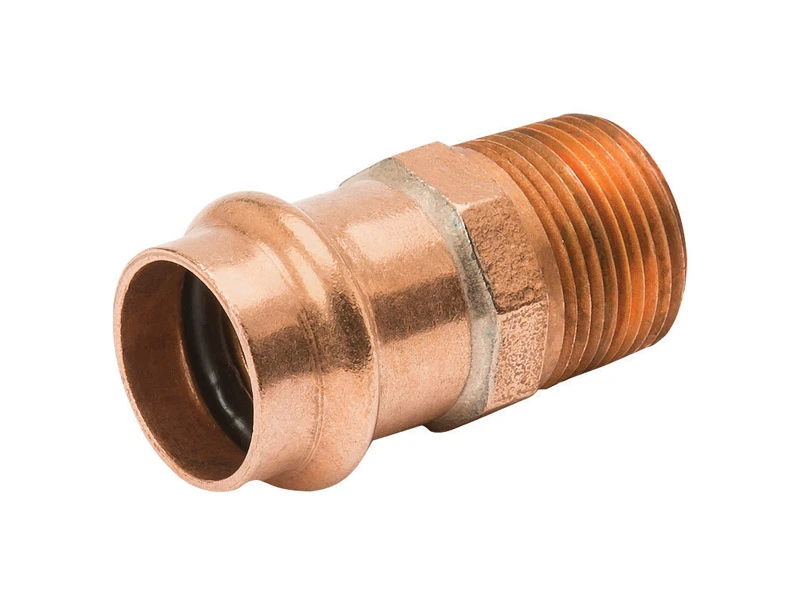 3/4 In. Press by Male Copper Pipe Adapter