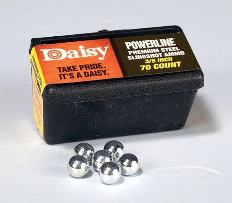 Powerline Slingshot Ammunition, Steel, 3/8 In., 70-Ct.
