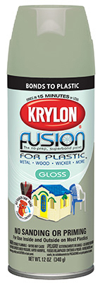 Fusion Gloss Honeydew Spray Paint, 12 Ounce For Plastic Surfaces