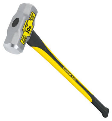 10 Lb. Demolition Sledge Hammer, 35 In. Fiberglass Handle