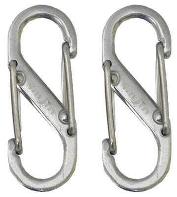 Sbhlf-2pk-11 S-biner Size .5 Stainless Steel Carabiner, 2-pack