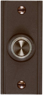 Heath Zenith Wired Oil Rubbed Bronze Metal Body LED Lighted Doorbell Push-Button