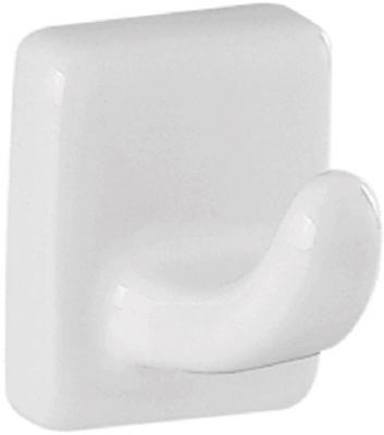 Elegant White Ceramic Towel Hook - D8001w