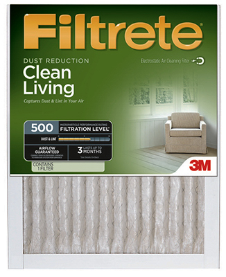3m Filtrete 504dc-6 Green Dust Reduction Furnace Filter, 14x25x1 In., Pack Of 6