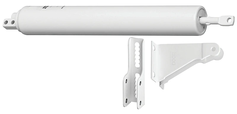 White Medium Duty Pneumatic Door Closer For Out Swinging Doors N100033
