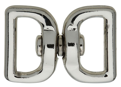 N222-950 1 In. Nickel Swivel Loop Eye For Chain And Rope