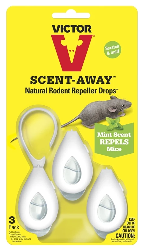 Victor Scent-Away M803 Rodent Repeller Drop, Mice, Rat, 0.1 oz