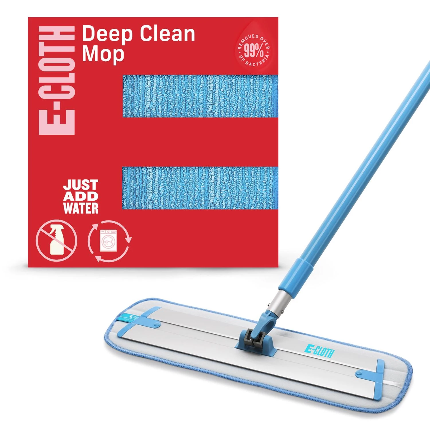 Adjustable Deep Clean Mop With Telescopic Handle And High Performance Mop Head