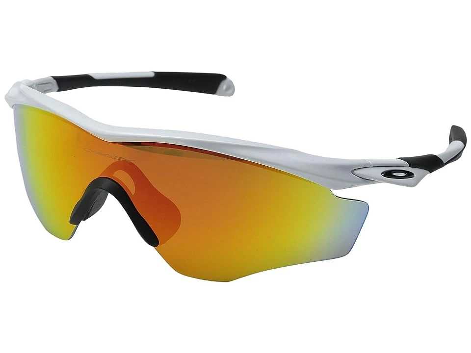 M2 Frame Xl Sunglasses - Polished White With Fire Iridium Lenses
