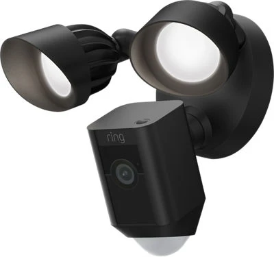Floodlight Cam Wired Plus 1080p Hd Security Camera With Led Floodlights, Black