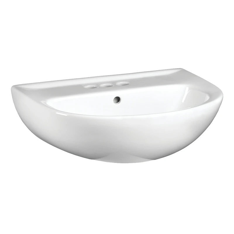 Evolution Pedestal Lavatory Sink Top in White, 24 Inch Width