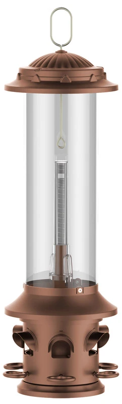 Squirrel-x5 Heavy-duty Squirrel Resistant Bird Feeder With 6 Ports And 3 Lb Capacity