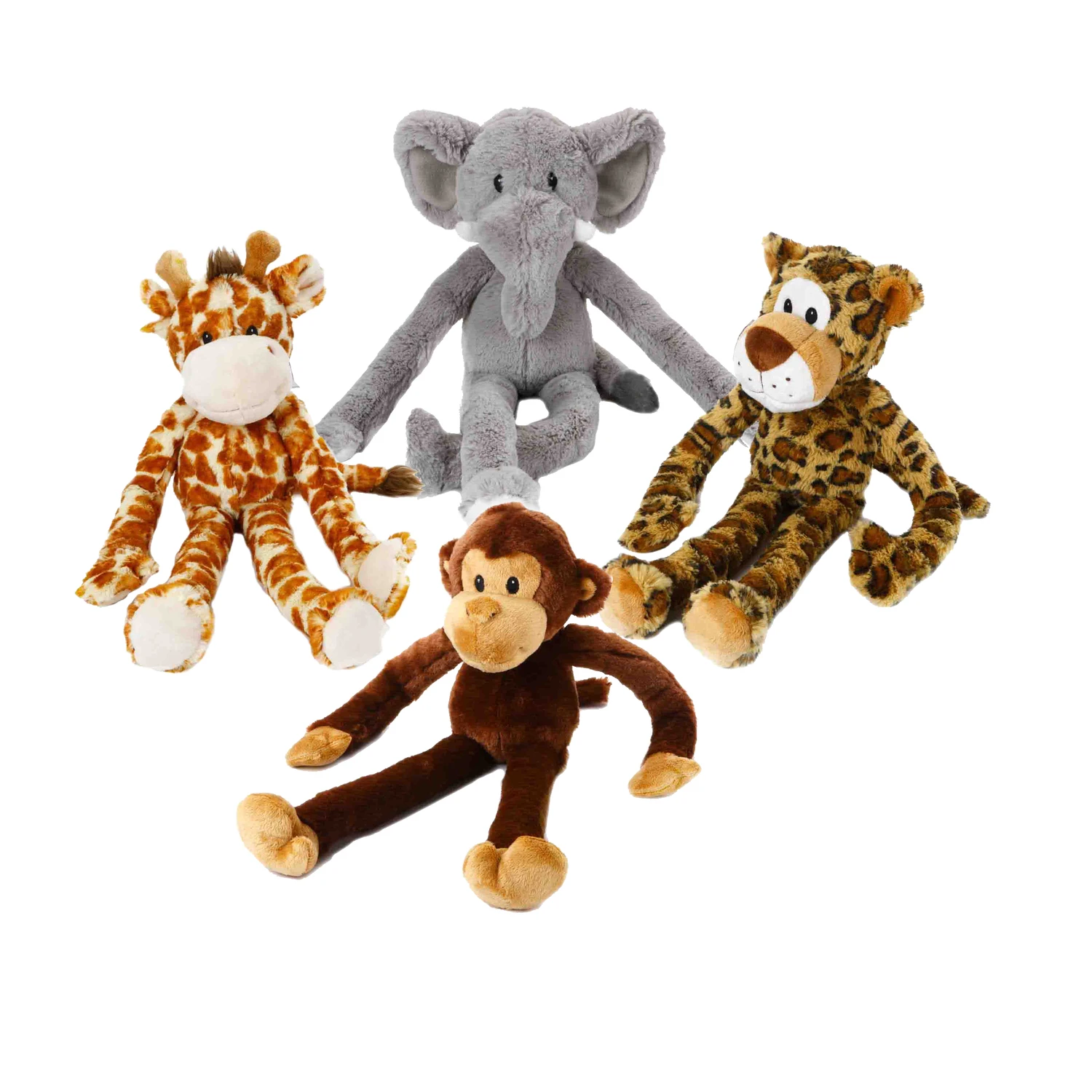 Swingin' Safari 22 In. Plush Squeaky Dog Toy - Assorted Styles