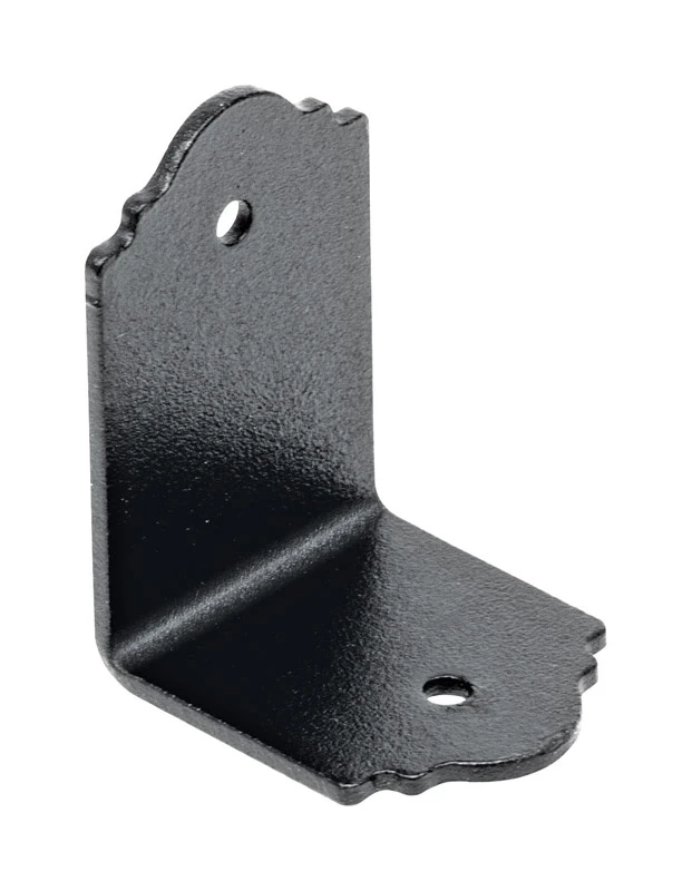 Outdoor Accents 2x Zmax Galvanized Steel Black Reinforcing Angle 1-3/8 X 2 X 1-1/2 In.