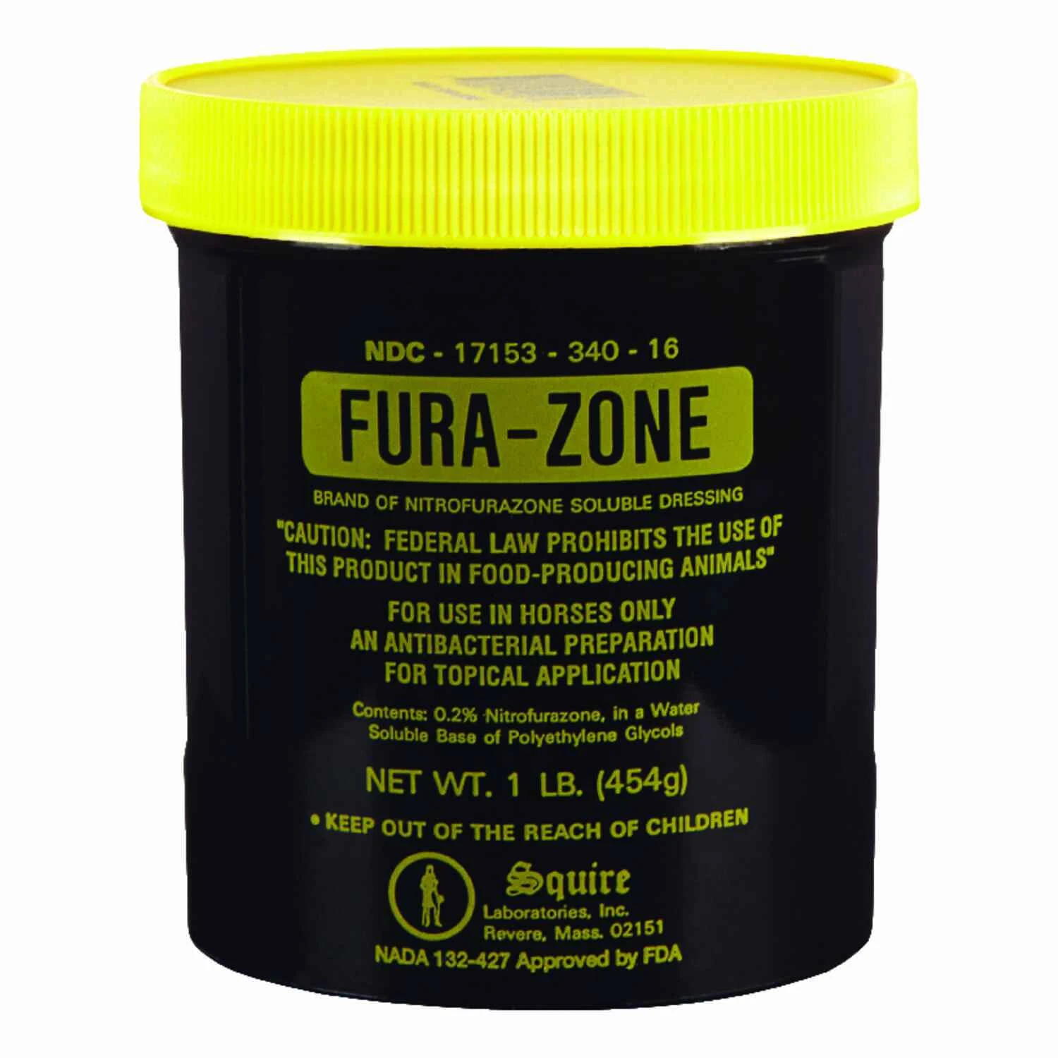 Fura-zone Nitrofurazone Ointment Gel For Horses, 16 Oz