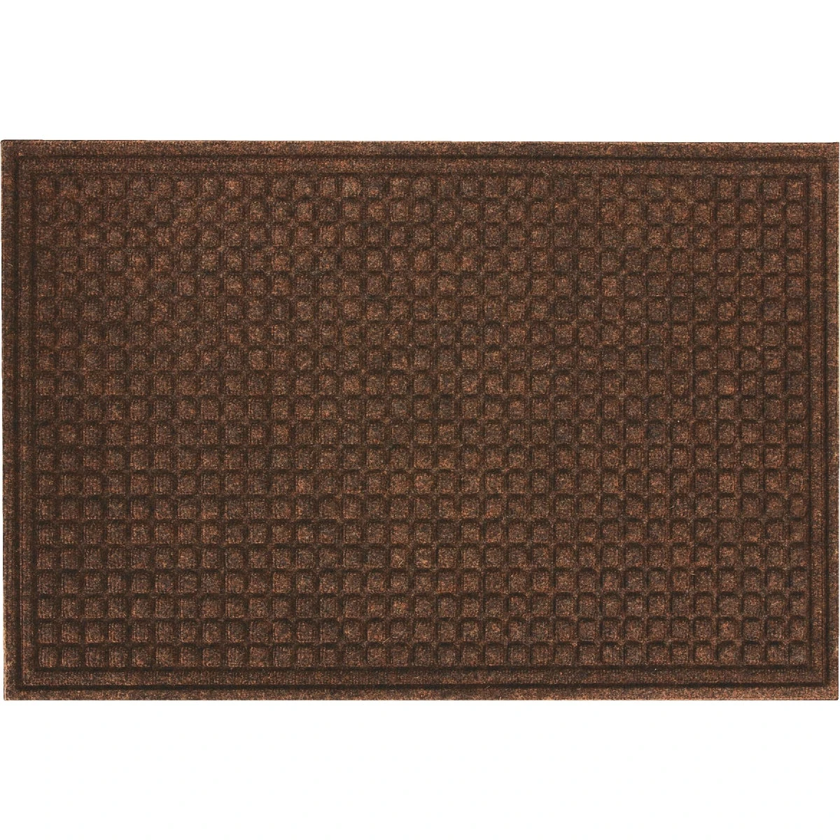Apache Textures Walnut 24 In. X 36 In. Carpet/recycled Rubber Door Mat